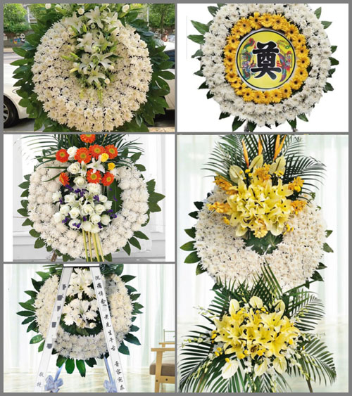上海青浦区金泽镇莲湖村花圈速递